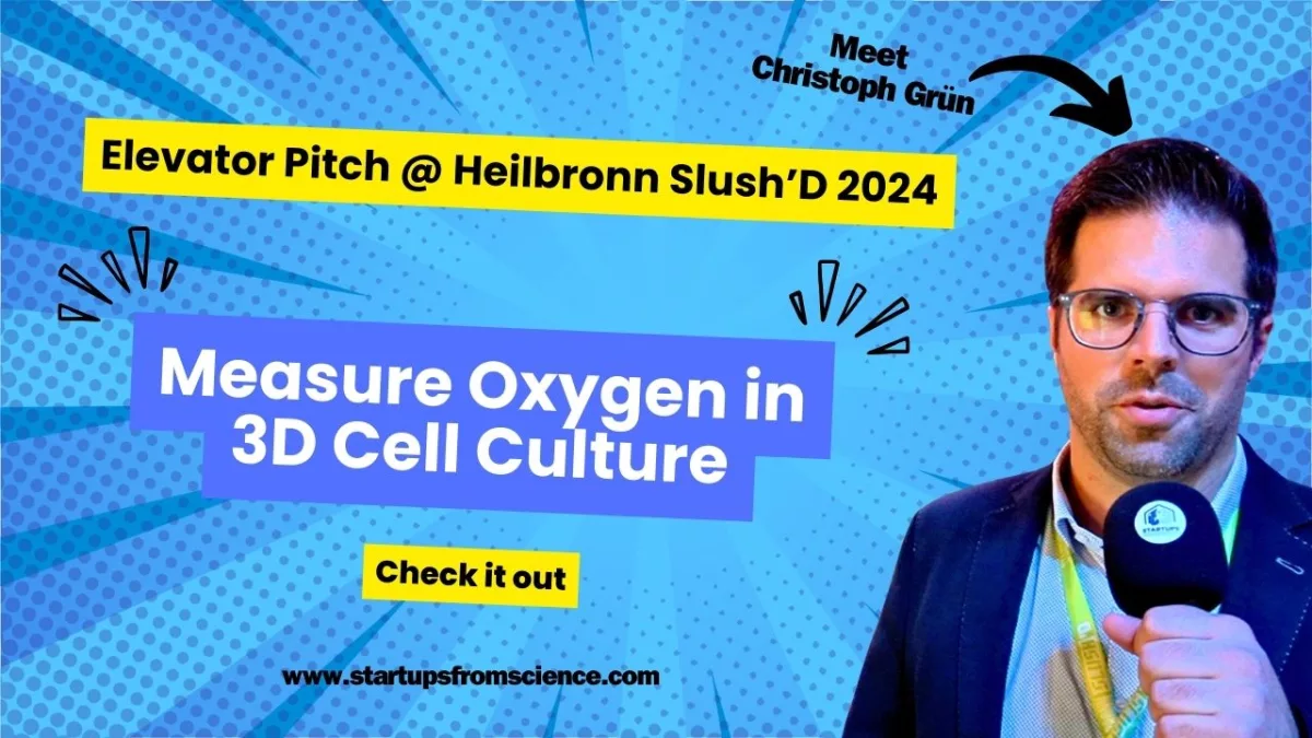 Revolutionizing 3D Cell Culture: CAVIGEN Oxygen-Sensitive Sensor Arrays | Heilbronn Slush’D 2024